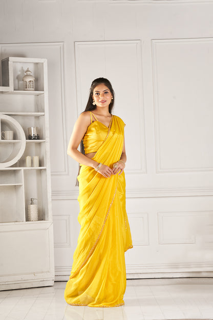 Sunlit Splendor Chinon Saree