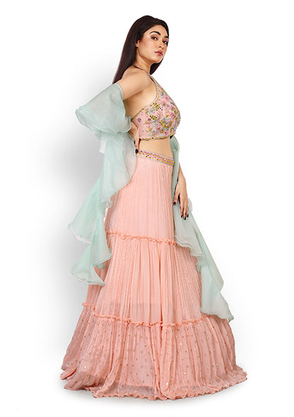 Casual  Lehenga In Baby Pink Color