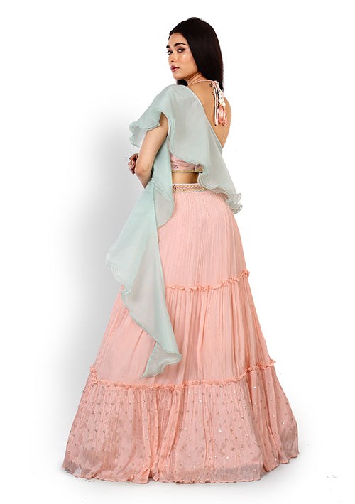 Casual  Lehenga In Baby Pink Color