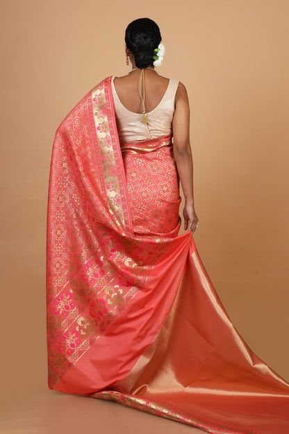 Party Wear Designer Saree In Pink Colour