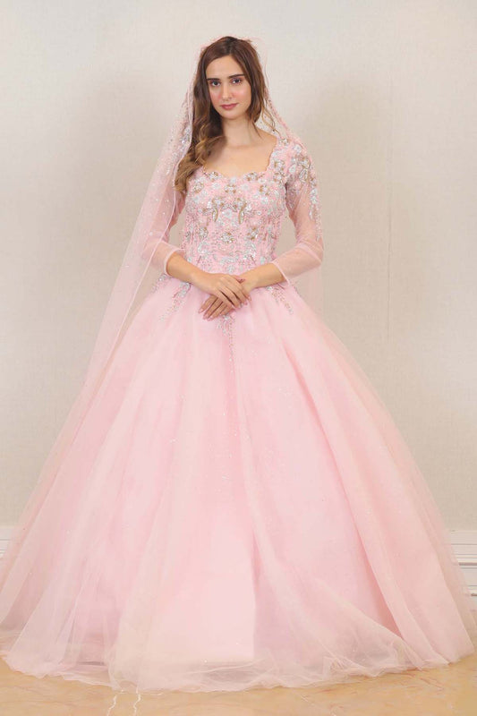 Party wear Gown in Pink Color at online Simaaya