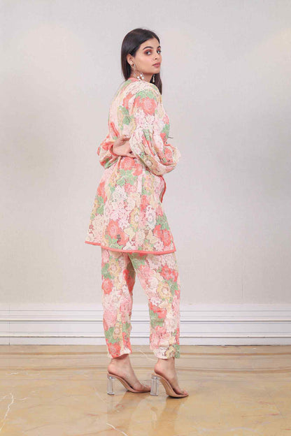 Designer Peach color co-ord