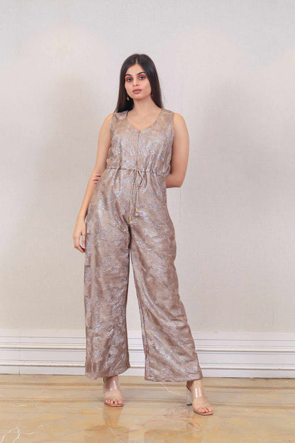 Designer Golden color jumpsuit