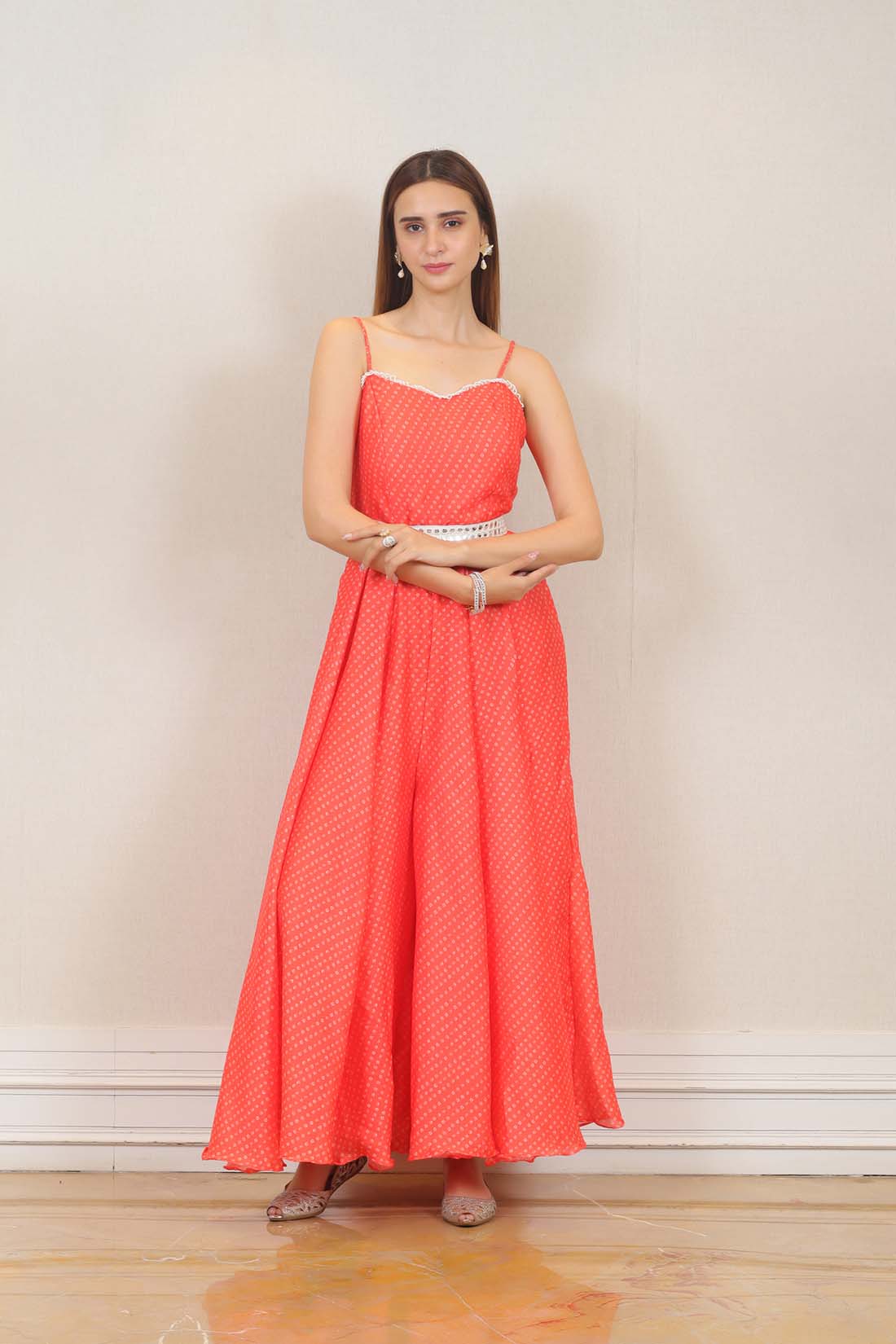 Party wear Gown in Red Color at online Simaaya