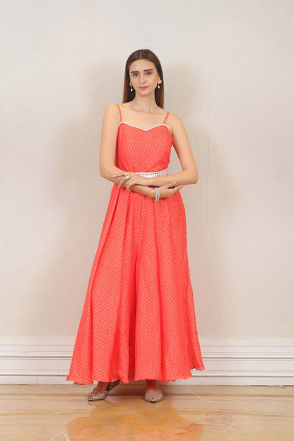 Party wear Gown in Red Color at online Simaaya