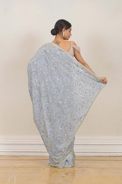 Saree in Blue color at online Simaaya