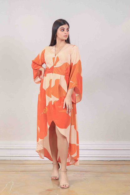 Designer Orange color Dress