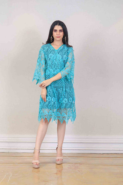 Designer Light blue color Dress