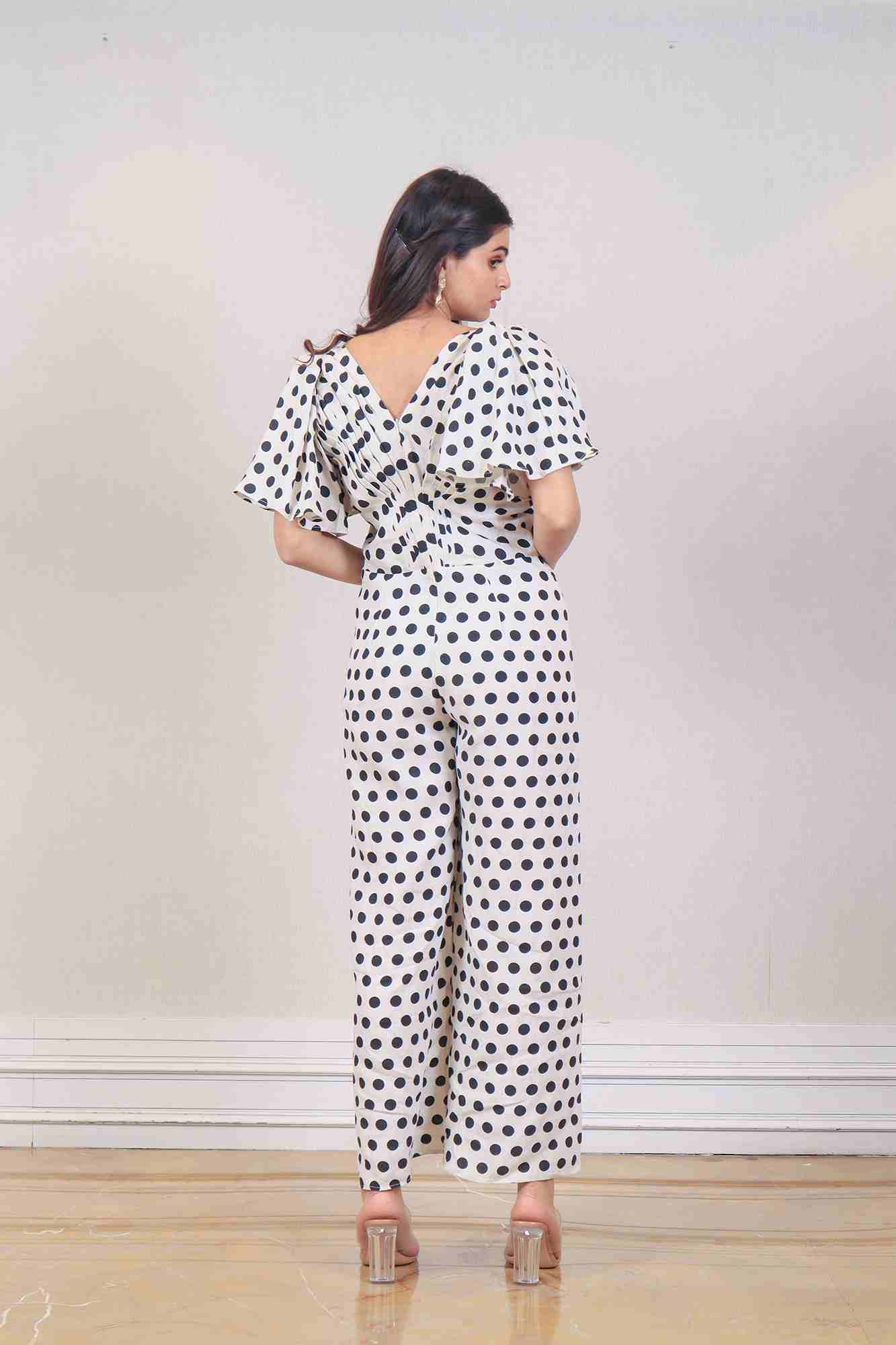 Designer White color jumpsuit