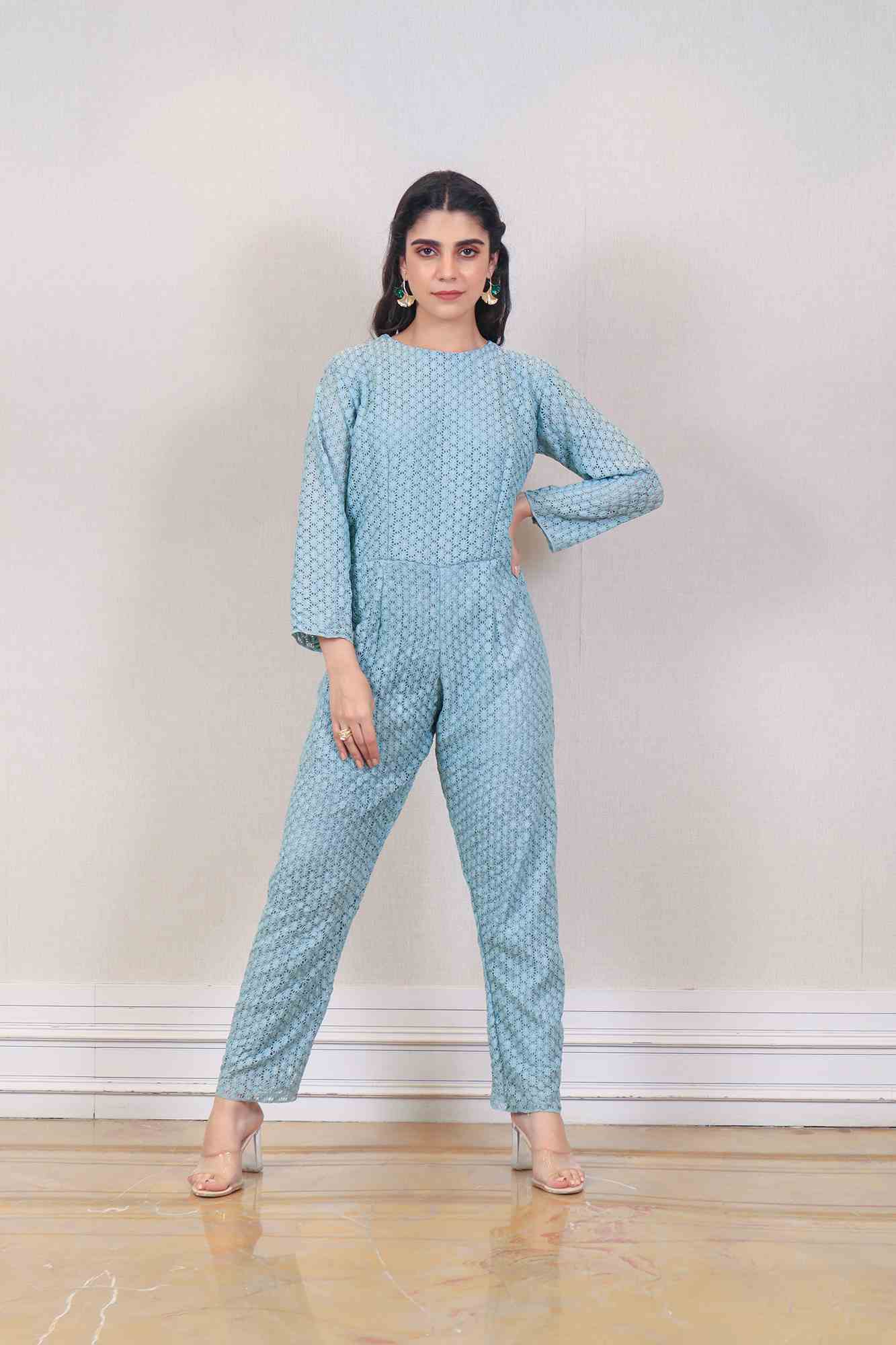 Designer Blue color jumpsuit