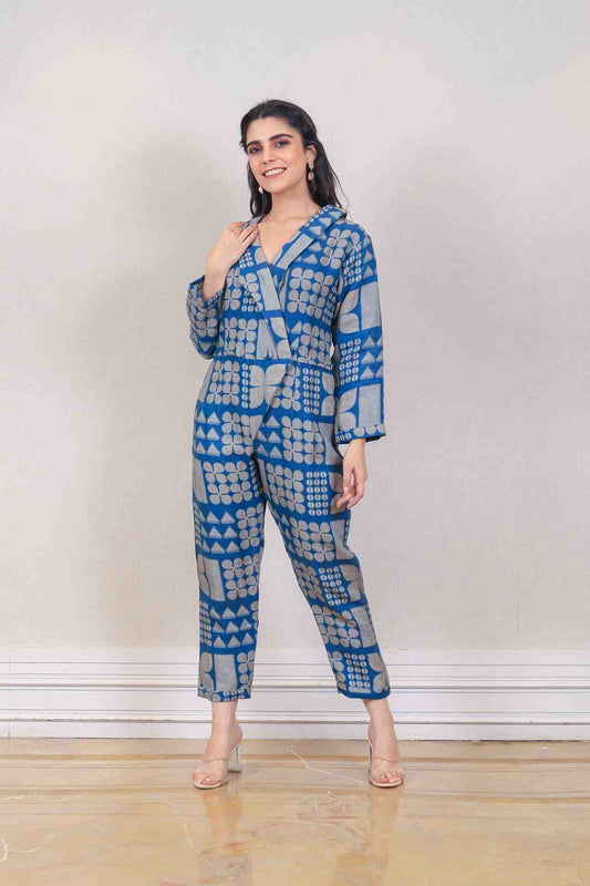 Designer Blue Color jumpsuit